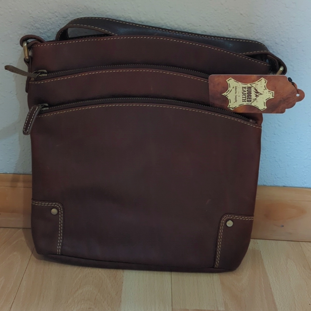 COPY - Rugged Earth leather purse